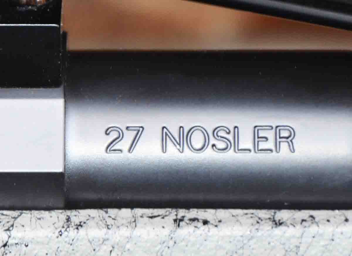 When Layne received his .27 Nosler, it was one of only a few that had been built by Nosler.